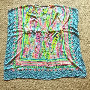 Lilly Pulitzer Gardenia coverup Catch the Wave XS
